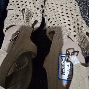 Mix No. 6 Beige Woven Sandals